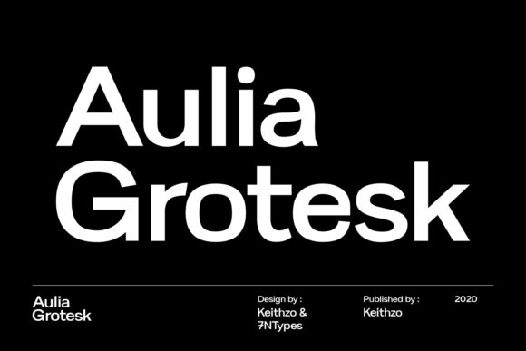 Aulia Grotesk: The Bold Sans Serif Typeface for Modern Editorial Design