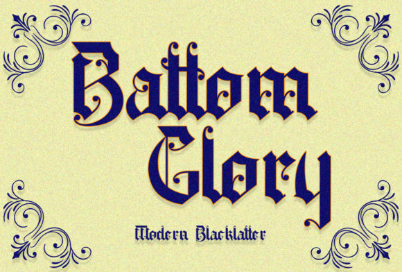 Battom Glory: The Bold Blackletter Typeface for Editorial Design