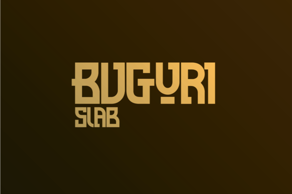 Buguri: A Bold Slab Serif Typeface for Modern Editorial Design