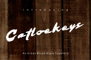Catloekeys: The Bold Handwritten Font for Your Next Craft Project