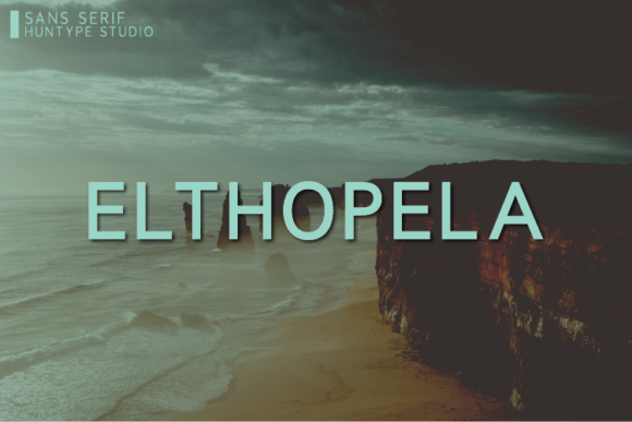 Elthopela: A Futuristic Sans Serif Font for Bold Branding