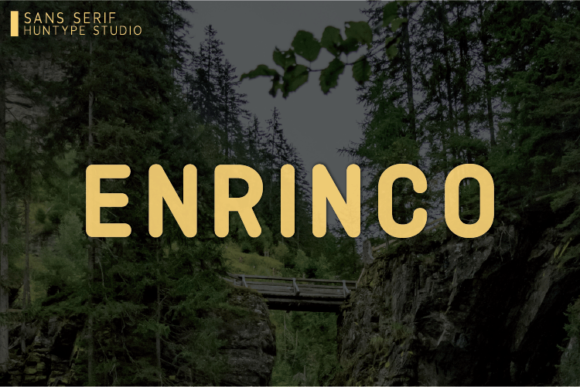 Enrinco: The Bold Sans Serif Typeface for Modern Editorial Design