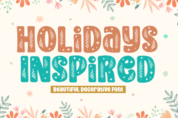 Holidays Inspired: A Bold Typeface for Creative Branding Projects