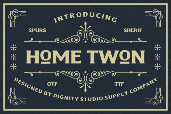 Home Twon: The Bold Serif Typeface for Handmade Product Labels