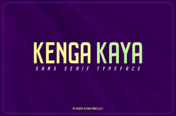 Kenga Kaya: A Bold Sans Serif Typeface for Modern Web Design