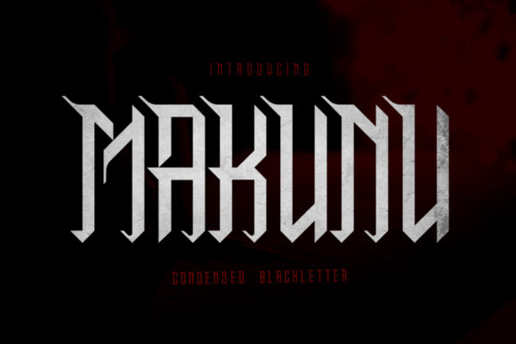 Makunu: A Bold Blackletter Typeface for Editorial Design