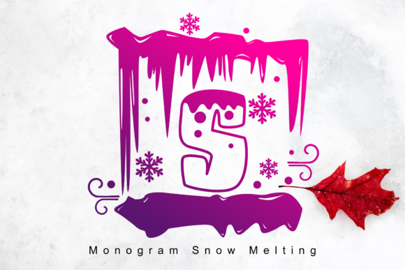 Monogram Snow Melting: The Creative Typeface for Standout Campaigns