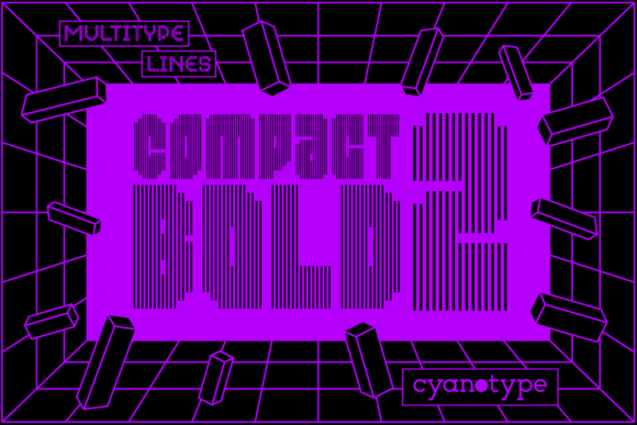 MultiType Lines Compact Bold 2: The Creative Typeface for Modern Brands