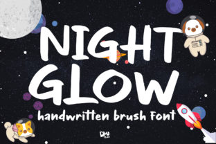 Night Glow: The Handwritten Brush Typeface for Bold Campaigns