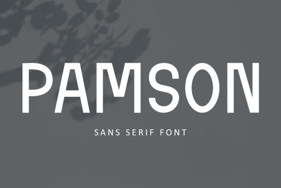 Pamson: The Bold Sans Serif Typeface for Handmade Brands