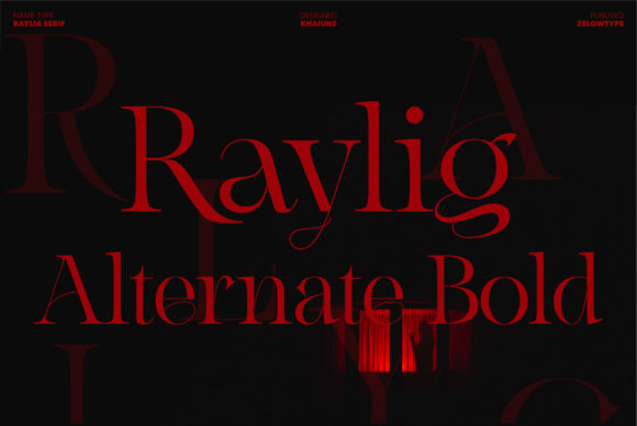 Raylig Alternate Bold: The Serif Font for Polished Web Design