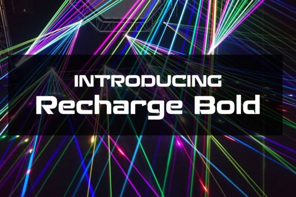 Recharge Bold: The Industrial Typeface for Bold Product Branding