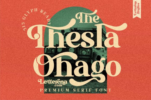 The Thesla Ohago: A Bold Serif for Modern Brand Identity