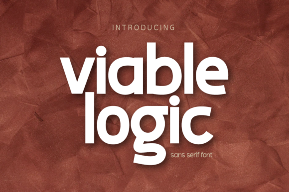 Viable Logic: A Bold Sans Serif Typeface for Modern Web Design